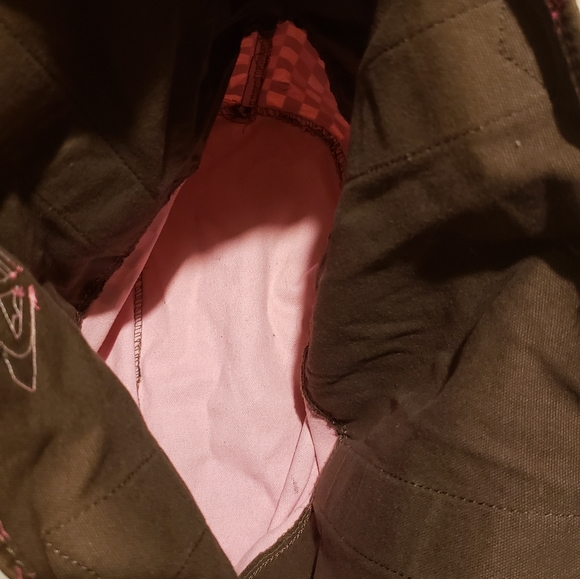 Roxy small brown and pink tote - Picture 5 of 7